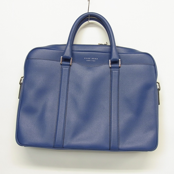 実際に弊社で買取させて頂いたHUGO BOSS/ヒューゴボス 2WAY レザーブリーフケース/ショルダーバッグ ブルー 50311731