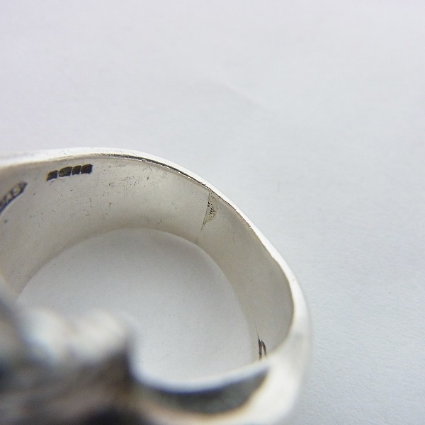 実際に弊社で買取させて頂いたCRAZY PIG/クレイジーピッグ ラージエビルスカルリング/15.5～16号の画像 6枚目