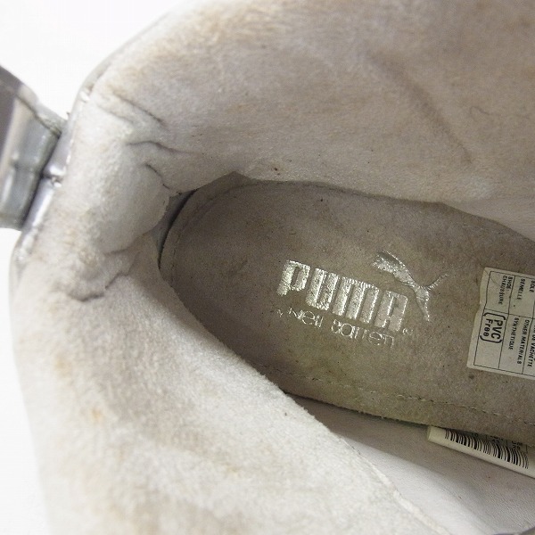 実際に弊社で買取させて頂いたPUMA×NEIL BARRETT/プーマ×ニールバレット コラボ ハイカットスニーカー シルバー 346013-04/28の画像 4枚目