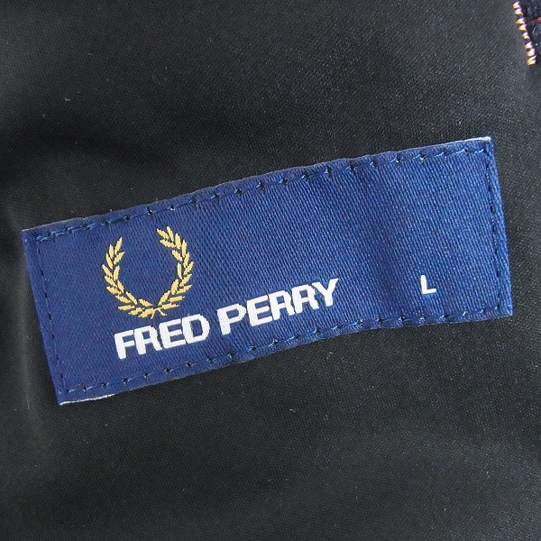 実際に弊社で買取させて頂いたFRED PERRY/フレッドペリー テーラードジャケット ネイビー Lの画像 2枚目