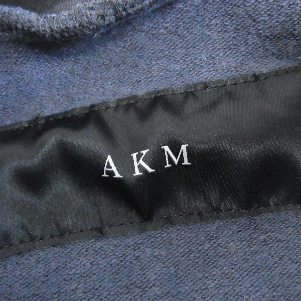 AKM/エイケイエム stretch jersey solid raglan parka ジップアップ