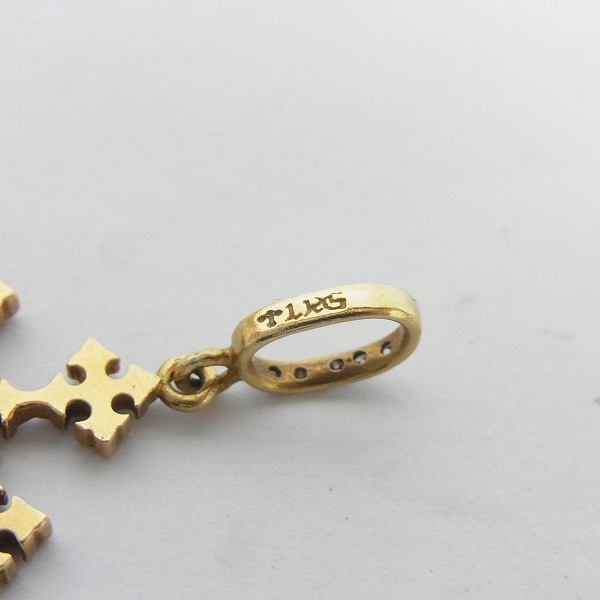 実際に弊社で買取させて頂いたLoree Rodkin/ローリーロドキン クロスチャーム パヴェダイヤ/18Kの画像 3枚目