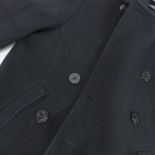 実際に弊社で買取させて頂いたEDIFICE/エディフィス メルトンウール Pコート アウター/44の画像 5枚目