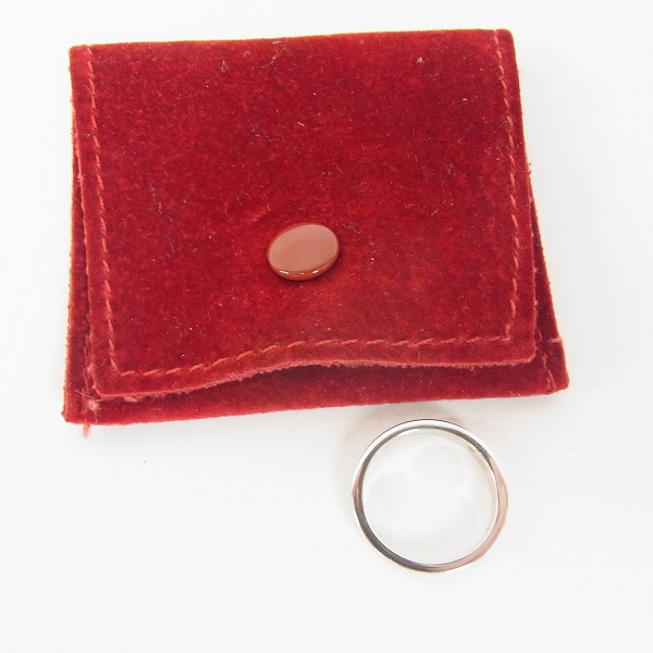 実際に弊社で買取させて頂いたCartier/カルティエ PT950/ダイヤモンド2石 エングレーブドリング #49 総重量 4.6ｇ/9号の画像 8枚目