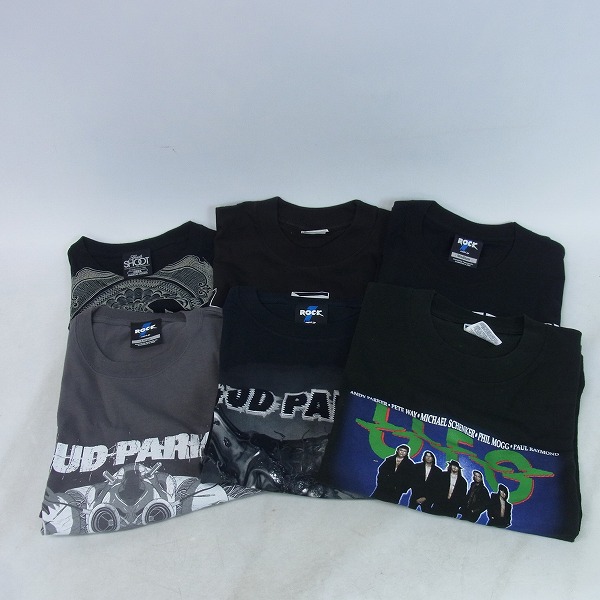 実際に弊社で買取させて頂いたAC/DC/LOUD PARK/UFO/マイケル・シェンカー バンドTシャツ 6点セット