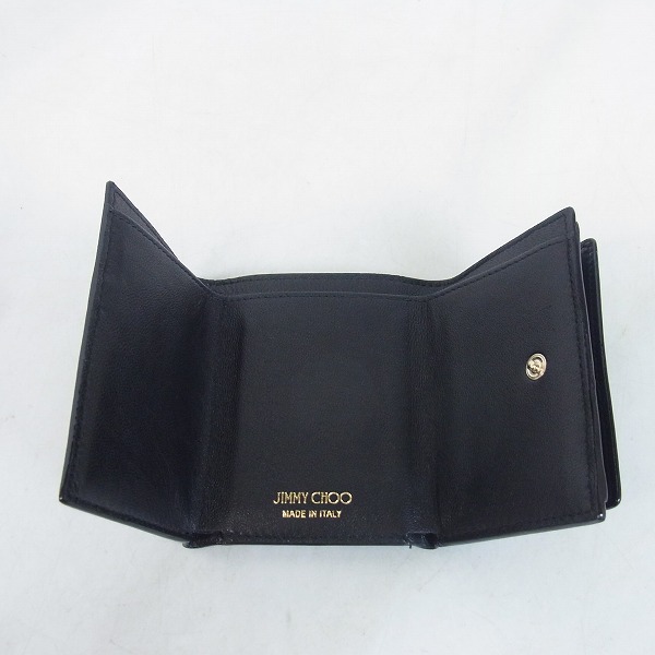 実際に弊社で買取させて頂いたJIMMY CHOO/ジミーチュウ 三つ折り レザー スタッズ 財布/ウォレットの画像 3枚目
