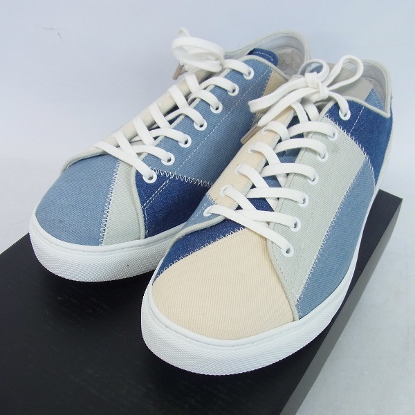 実際に弊社で買取させて頂いたwjk/ダブルジェイケイ standard sneaker denim patchwork スニーカー 8843dn14f/42