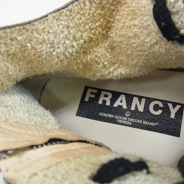 実際に弊社で買取させて頂いたGOLDEN GOOSE/ゴールデングース FRANCY/フランシー サイドジップ ハイカットスニーカー Size：42の画像 4枚目