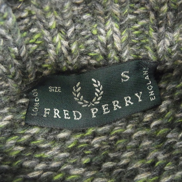 実際に弊社で買取させて頂いたFRED PERRY/フレッドペリー セーター ジャケット Sの画像 2枚目