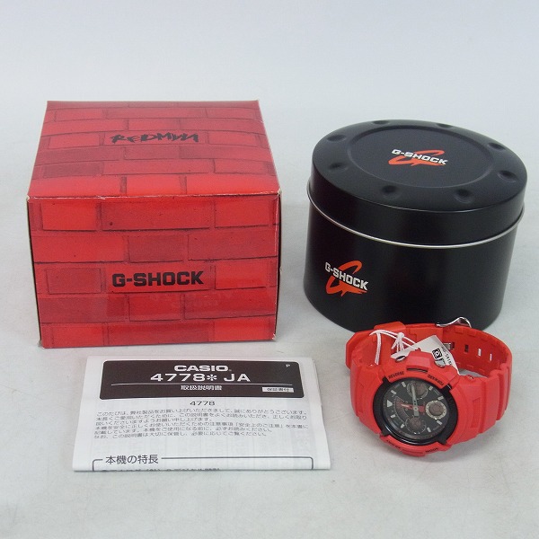 実際に弊社で買取させて頂いたG-SHOCK×REDMAN/Gショック×レッドマン US Culture Series コラボ/AW-591RED-4AJRの画像 5枚目