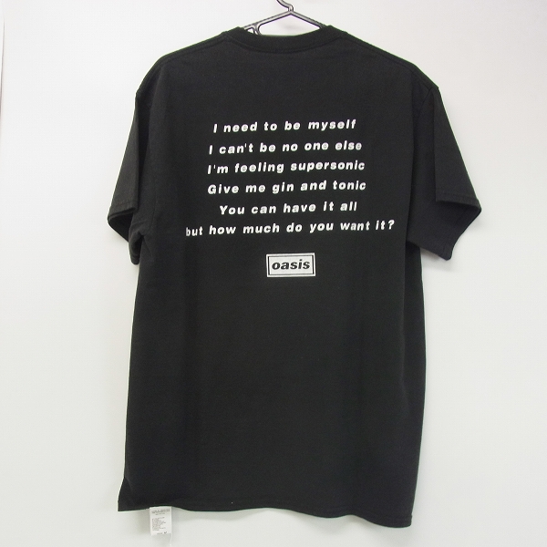 実際に弊社で買取させて頂いた【未使用】oasis for ADAM ET ROPE'/アダム エテ ロペ  SONG LYRICS T-shirt/Mの画像 1枚目