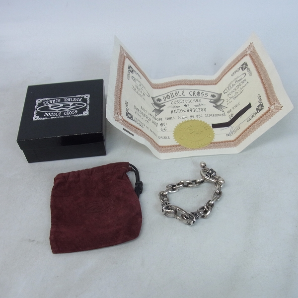 実際に弊社で買取させて頂いた【ギャラ付】TRAVIS WALKER/トラヴィスワーカー LTD 2スカル スムースリンク　ブレスレットの画像 8枚目