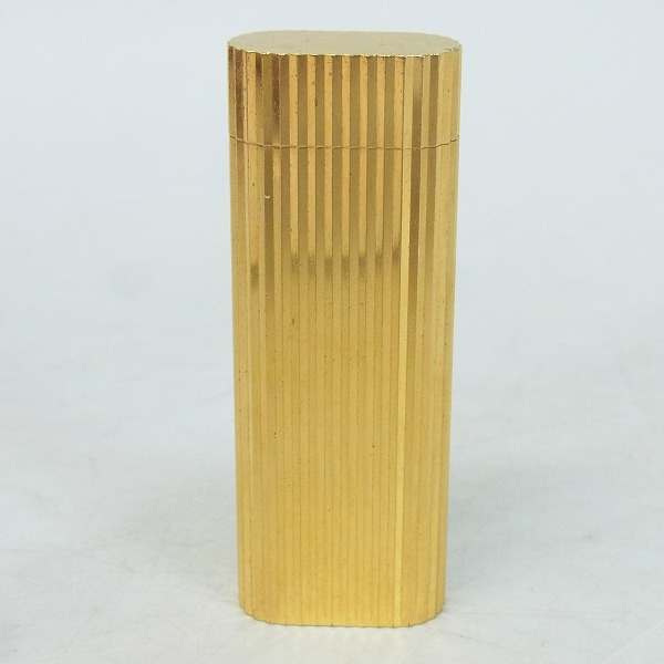 実際に弊社で買取させて頂いたCartier/カルティエ ガスライター ゴールド ストライプ