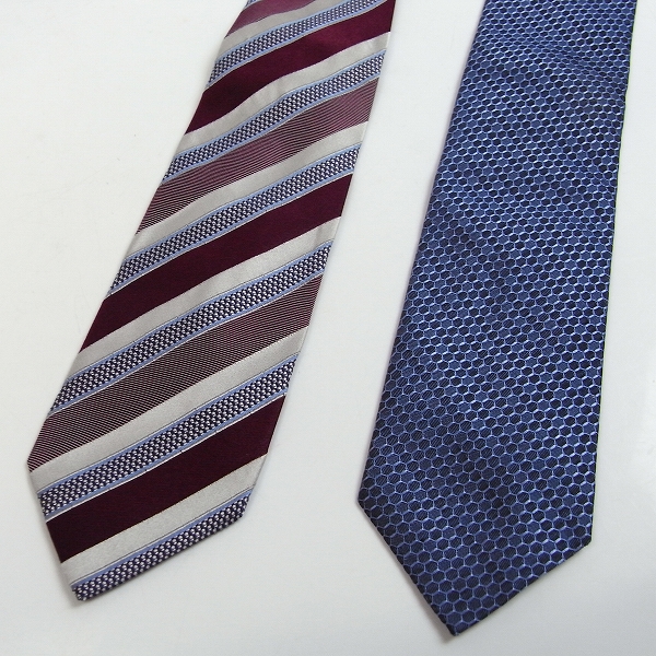 実際に弊社で買取させて頂いたHUGO BOSS/ヒューゴ ボス シルク ネクタイ 英国製/2点セットの画像 2枚目