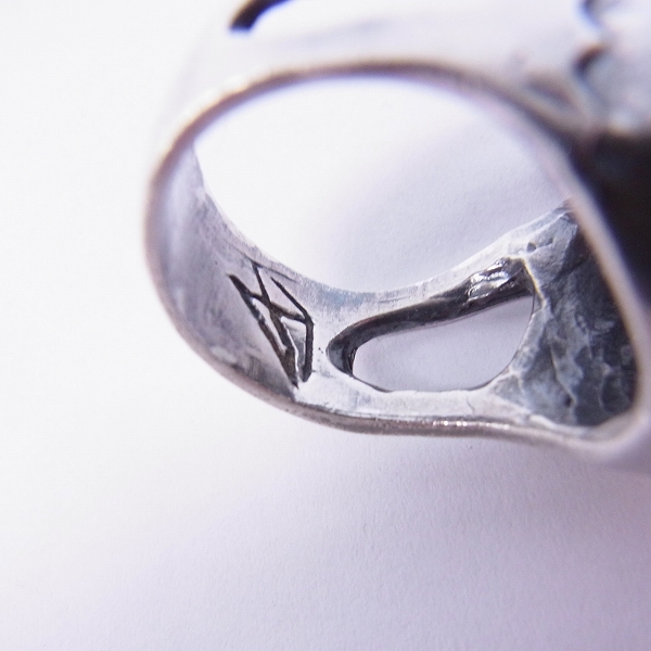 実際に弊社で買取させて頂いたCRAZY PIG/クレイジーピッグ GRATEFULL DEAD/グレーフルデッド リング ＃361/20～20.5号の画像 6枚目