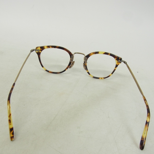 実際に弊社で買取させて頂いたOLIVER PEOPLES/オリバーピープルズ 眼鏡/メガネフレーム デミ柄/べっ甲柄 507C DTBの画像 3枚目