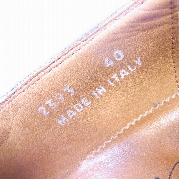 実際に弊社で買取させて頂いたCalzoleria Toscana/カルツォレリア 2393 レザー シューズ/40の画像 5枚目