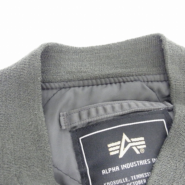 実際に弊社で買取させて頂いたALPHA INDUSTRIES/アルファインダストリーズ MA-1 フライトジャケット/L の画像 9枚目