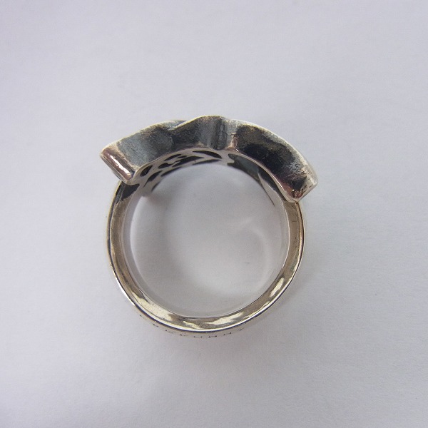 実際に弊社で買取させて頂いたEYEFUNNY/アイファニー シルバー製 ハートモチーフリング/9号の画像 3枚目