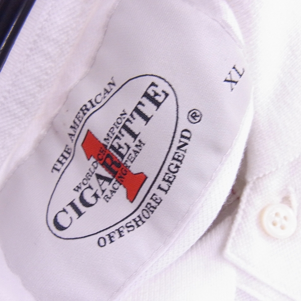 実際に弊社で買取させて頂いたHYDROGEN/ハイドロゲン WORLD CHAMPION CIGARETTE RACING TEAM 半袖 ポロシャツ/XLの画像 2枚目