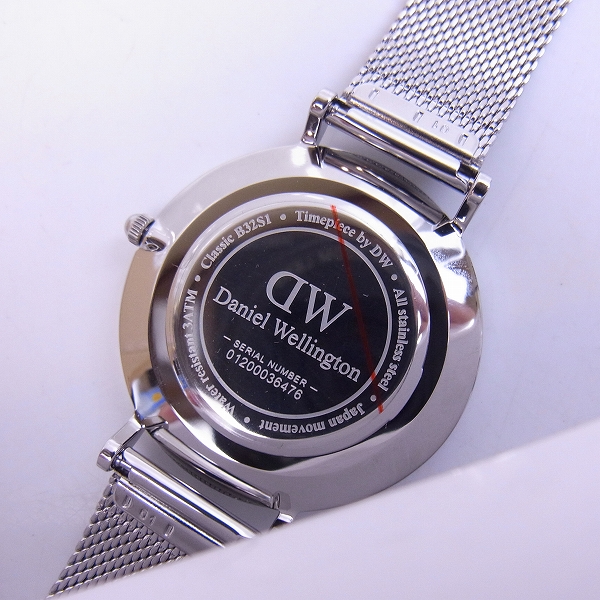 実際に弊社で買取させて頂いたDaniel Wellington/ダニエルウェリントン クォーツ腕時計/アナログ/ステンレス B32S1の画像 4枚目