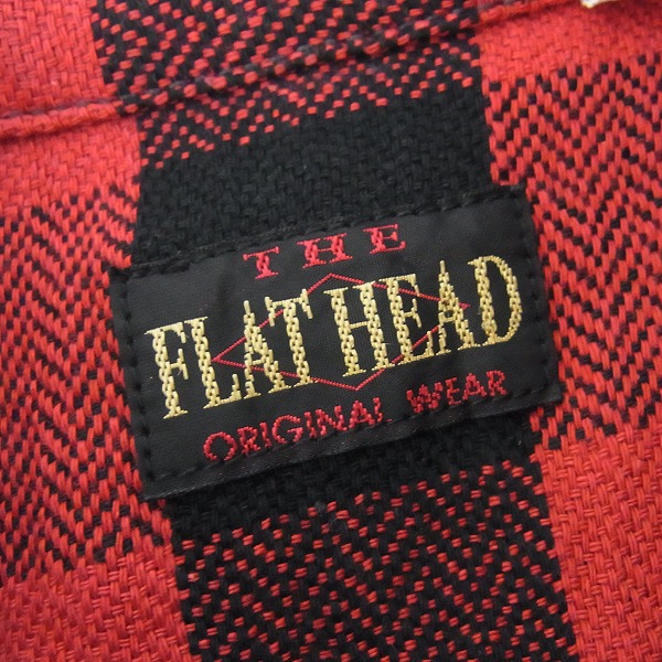 実際に弊社で買取させて頂いたTHE FLAT HEAD/フラットヘッド  チェック柄 半袖シャツ 38の画像 2枚目