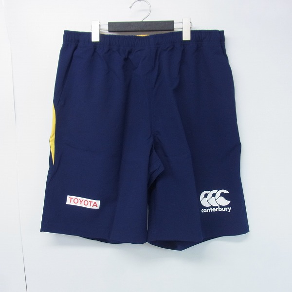 実際に弊社で買取させて頂いた【未使用】CANTERBURY/カンタベリー TOYOTA PRACTICE HP ハーフパンツ R25520TY/6L