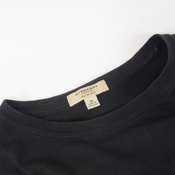 実際に弊社で買取させて頂いたBURBERRY LONDON/バーバリーロンドン SLIM FIT フロントロゴ 半袖Tシャツ Mの画像 4枚目