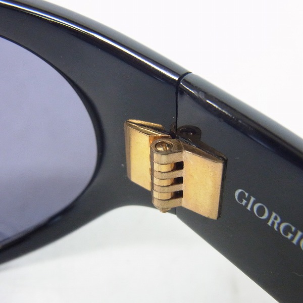 実際に弊社で買取させて頂いたGIORGIO ARMANI/ジョルジオアルマーニ セルフレーム サングラス/アイウエア ブラック/814の画像 5枚目