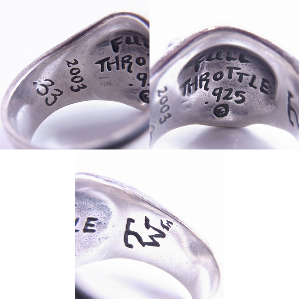 実際に弊社で買取させて頂いたTRAVIS WALKER/トラヴィスワーカー フルスロットル リング 16.5～17号の画像 5枚目