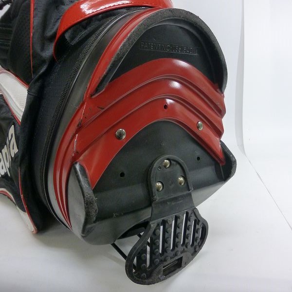 実際に弊社で買取させて頂いた★【フード欠品】KAPPA/カッパ スタンドキャディバッグ KGMD2Y78 9型 ブラックの画像 6枚目