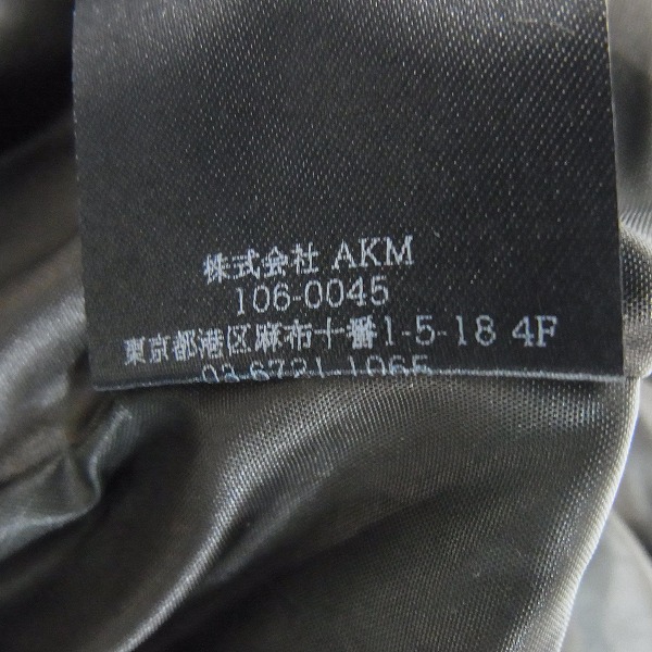 AKM/エイケイエム SHRINK LEATHER collection ライダースジャケット 