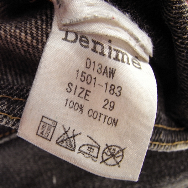 実際に弊社で買取させて頂いたDENIME/ドゥニーム  デニム パンツ/ストレート/ジーンズ/D13AW/29の画像 3枚目