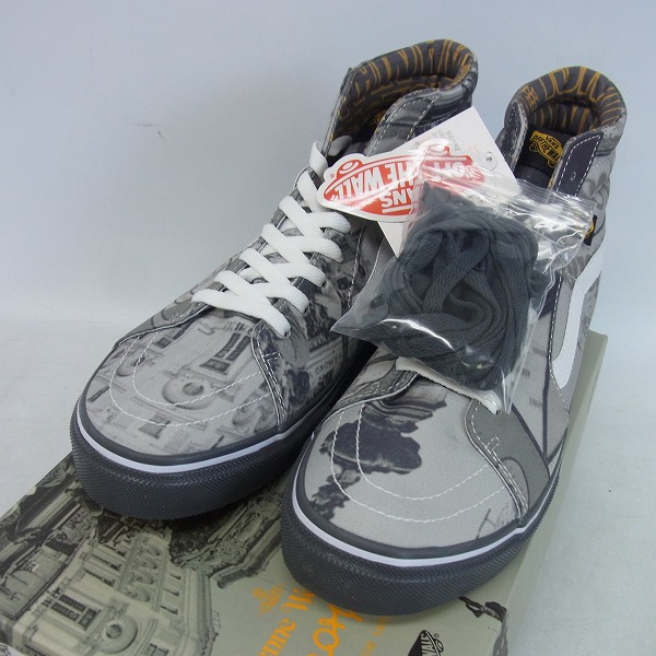 未使用】vivienne westwood×VANS/ヴィヴィアン×バンズ SK8-high ハイカットスニーカー モノクロ 28cmの買取実績 -  ブランド買取専門店リアクロ