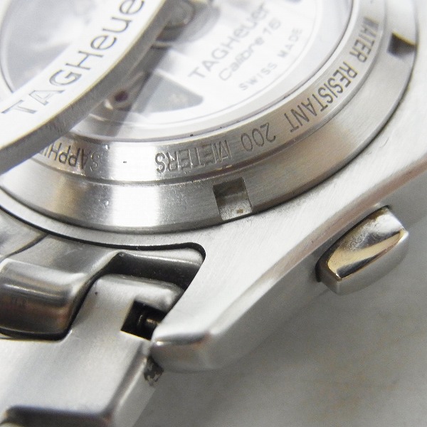 実際に弊社で買取させて頂いたTAG HEUER/タグホイヤー Link/リンク 裏スケ 自動巻き クロノグラフ 腕時計 CJF2110-0の画像 4枚目
