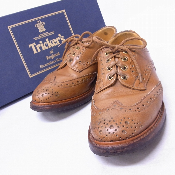 実際に弊社で買取させて頂いたTRICKERS/トリッカーズ バートン ウィングチップ レザーシューズ M5633/8