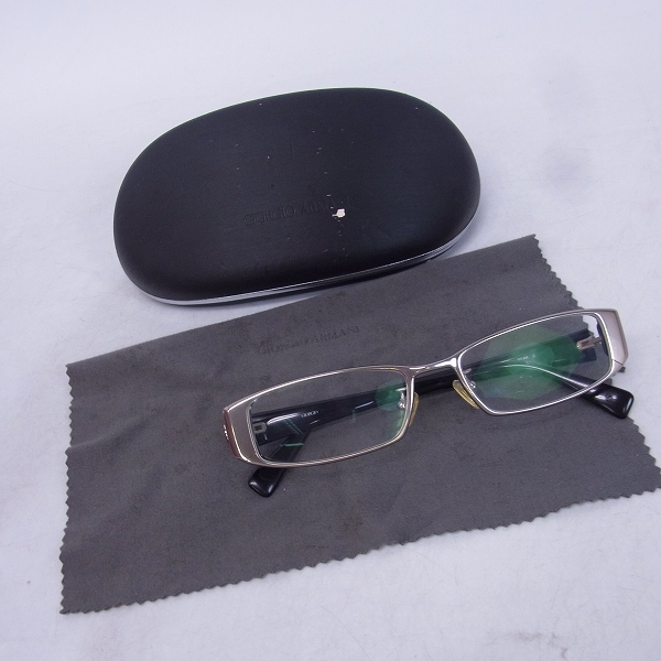 実際に弊社で買取させて頂いたGIORGIO ARMANI/ジョルジオアルマーニ 眼鏡/メガネフレーム コンビの画像 9枚目