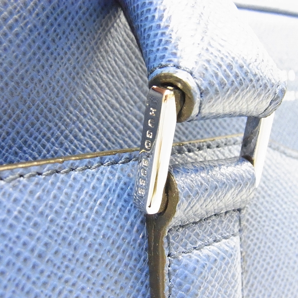 実際に弊社で買取させて頂いたHUGO BOSS/ヒューゴボス 2WAY レザーブリーフケース/ショルダーバッグ ブルー 50311731の画像 8枚目