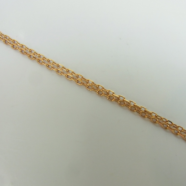 実際に弊社で買取させて頂いた【欠品有り】Cartier/カルティエ 750PG ダイヤ ラブサークル ネックレスの画像 3枚目