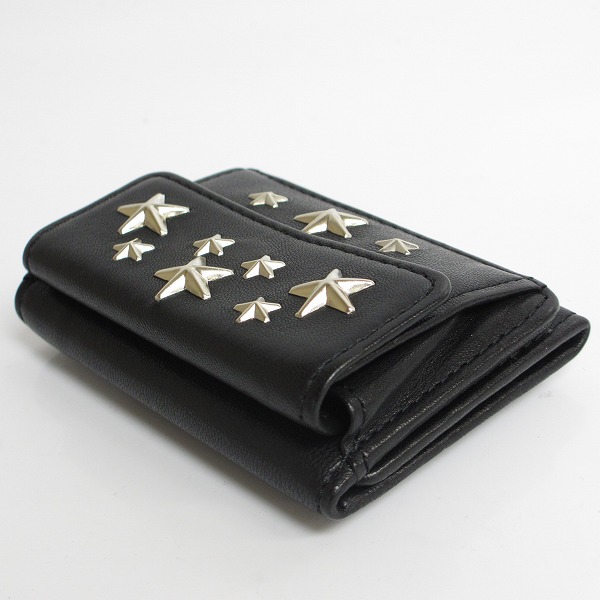 実際に弊社で買取させて頂いたJIMMY CHOO/ジミーチュウ スタッズ 三つ折り 財布/ウォレットの画像 2枚目