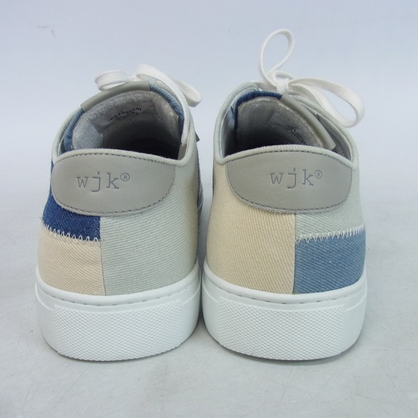実際に弊社で買取させて頂いたwjk/ダブルジェイケイ standard sneaker denim patchwork スニーカー 8843dn14f/42の画像 1枚目