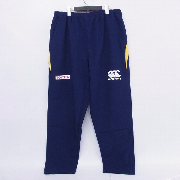 実際に弊社で買取させて頂いた【未使用】CANTERBURY/カンタベリー TOYOTA PRACTICE PANTS パンツ R15520TY ネイビー/イエロー/5L