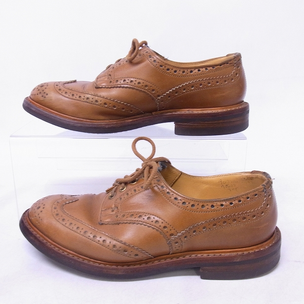 実際に弊社で買取させて頂いたTRICKERS/トリッカーズ バートン ウィングチップ レザーシューズ M5633/8の画像 3枚目