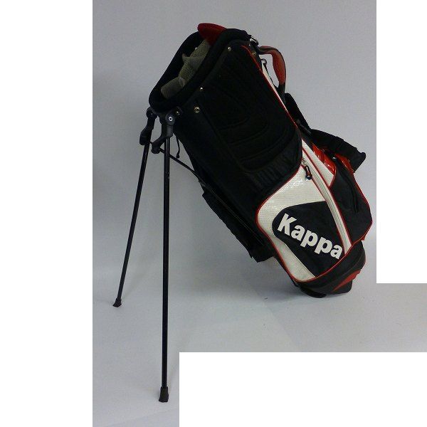 実際に弊社で買取させて頂いた★【フード欠品】KAPPA/カッパ スタンドキャディバッグ KGMD2Y78 9型 ブラックの画像 3枚目
