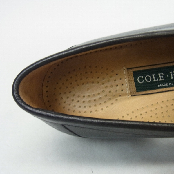 実際に弊社で買取させて頂いたCOLE HAAN/コールハーン レザー スリッポン シューズ ブラック/8の画像 4枚目