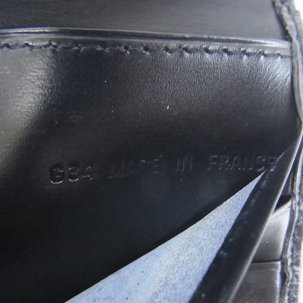 実際に弊社で買取させて頂いたCartier/カルティエ がま口 レザー 2つ折り 財布/ウォレットの画像 6枚目