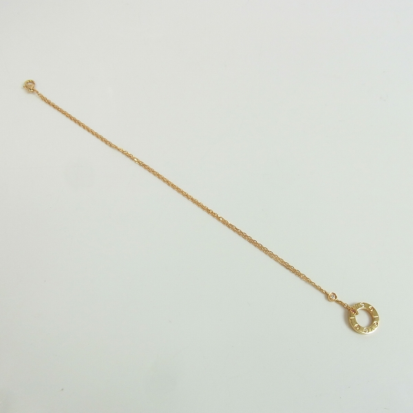 実際に弊社で買取させて頂いた【欠品有り】Cartier/カルティエ 750PG ダイヤ ラブサークル ネックレスの画像 6枚目