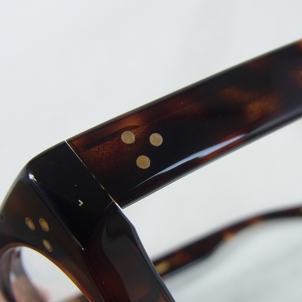実際に弊社で買取させて頂いたOLIVER GOLDSMITH/オリバーゴールドスミス VICE CONSUL-s Dark Tortoiseshell 眼鏡/メガネフレーム の画像 6枚目