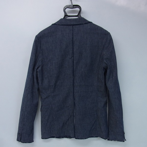 実際に弊社で買取させて頂いたwjk/ダブルジェイケイ 2B hook jacket テーラードジャケット 2182 cl18of インディゴ/Mの画像 1枚目