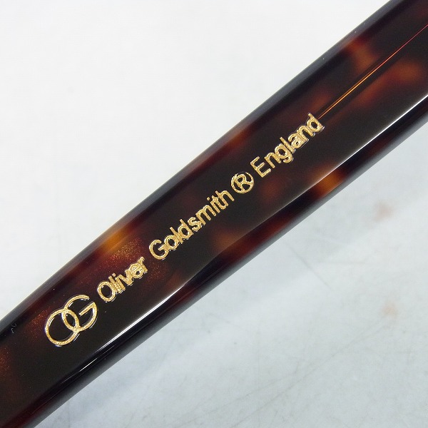 実際に弊社で買取させて頂いたOLIVER GOLDSMITH/オリバーゴールドスミス VICE CONSUL-s Dark Tortoiseshell 眼鏡/メガネフレーム の画像 4枚目